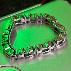 Russell Simmons Stainless steel and diamond bracelet